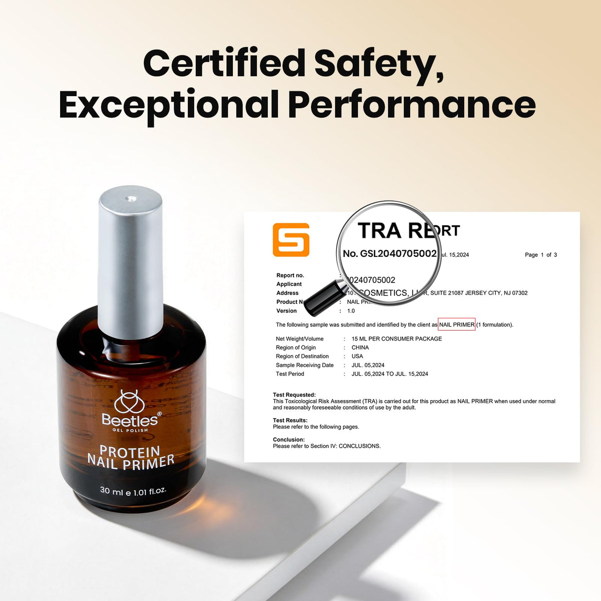 Bouteille de Primer à Ongles 30ML beetles côté
