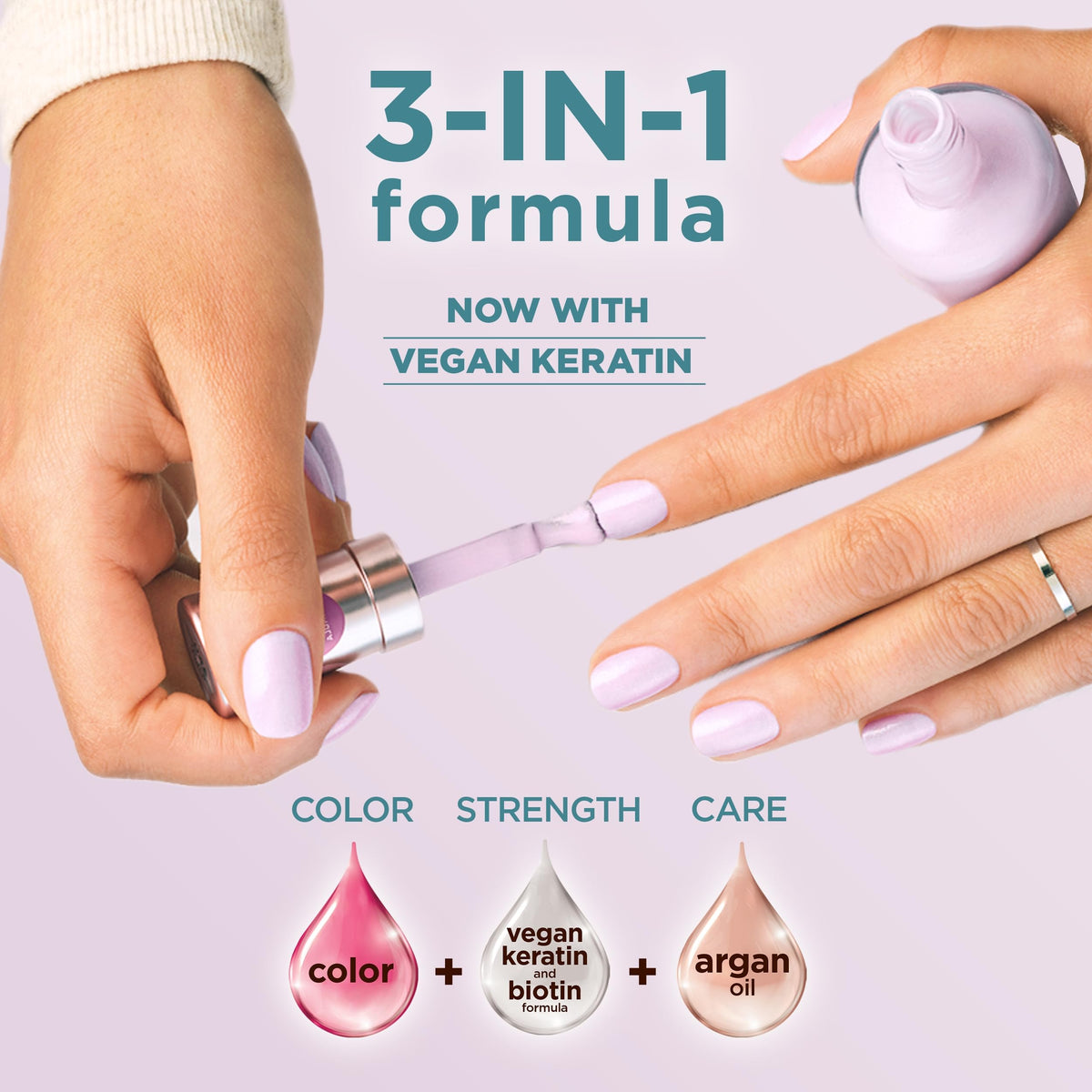 Bouteille de Sally Hansen Vernis à Ongles Color Therapy avec étiquette