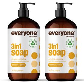 Bouteille de savon 3-en-1 Coco Citron 32oz, vue avant