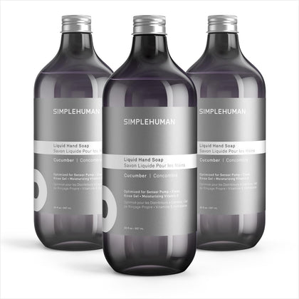 Bouteille de savon liquide simplehuman 30 fl oz, arôme de concombre