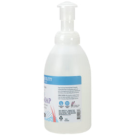 Bouteille de savon moussant Ginger Lily Farms sur un fond blanc