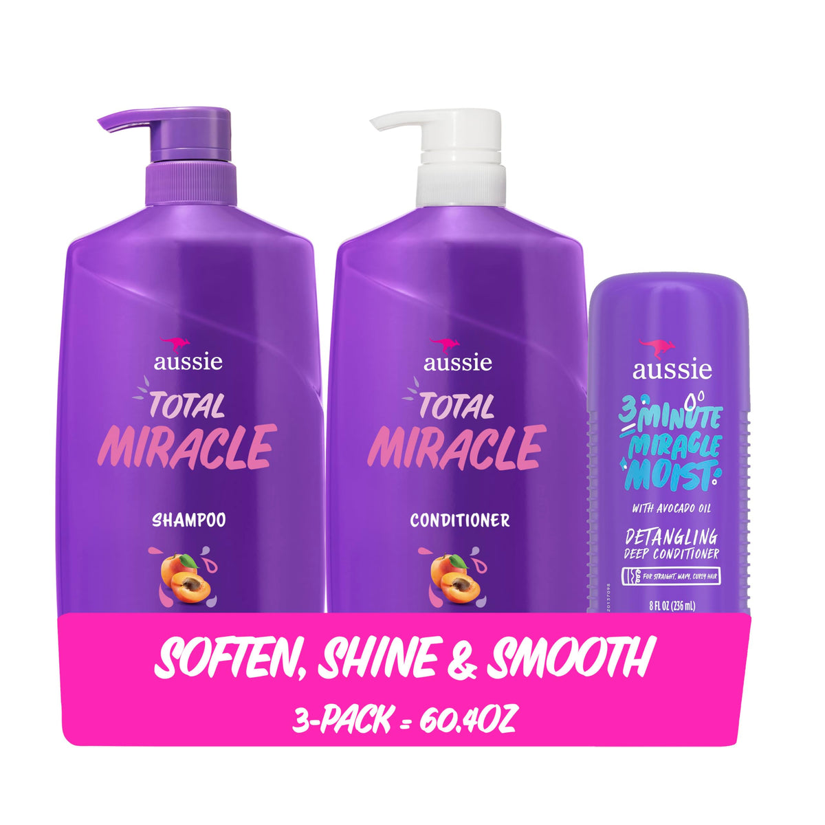 Bouteille de shampooing Aussie Total Miracle 26,2 fl oz