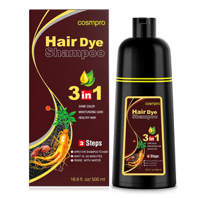 Bouteille de shampooing cosmpro châtain foncé 500ML vue avant