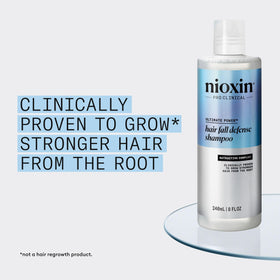 Bouteille de shampooing NIOXIN avec étiquette