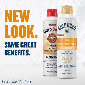 Bouteille de Spray Déodorant Corps Gold Bond 7 oz sur fond blanc