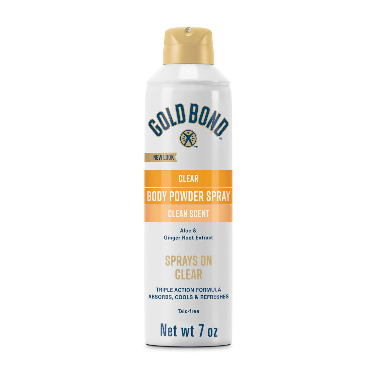 Bouteille de Spray Déodorant Corps Gold Bond 7 oz vue de face
