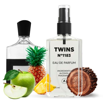 Bouteille de TWINS PARFUM Eau de Parfum pour Homme 100 ml vue de face