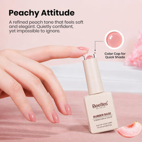 bouteille de vernis à ongles caoutchouc 7,5ml couleur beige clair
