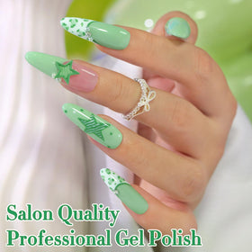 Bouteille de vernis à ongles gel Double Rhythm sur fond blanc