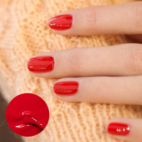 Bouteille de vernis à ongles Manucurist Poppy Red avec bouchon