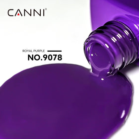 Bouteille de vernis gel CANNI avec étiquette violette