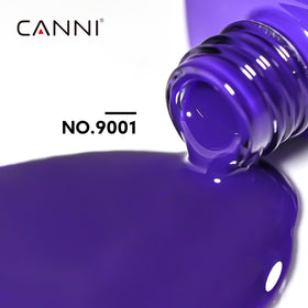 Bouteille de vernis gel CANNI bleu royal avec étiquette