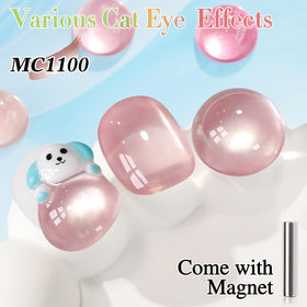 Bouteille de vernis gel Cat Eye avec effet holographique