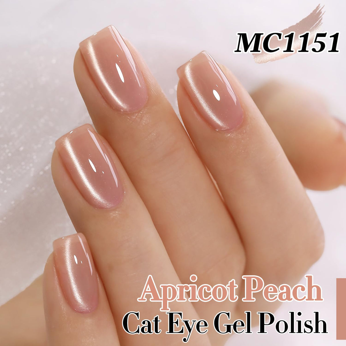Bouteille de vernis gel Cat Eye Double Rhythm avec paillettes