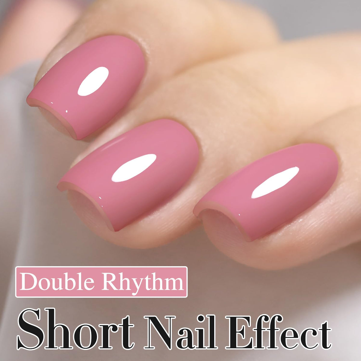 Bouteille de vernis gel Double Rhythm montrant l'étiquette