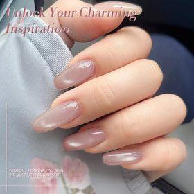 Bouteille de Vernis Gel Magnétique Rose avec étiquette