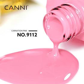 Bouteille de vernis gel rose CANNI vue arrière