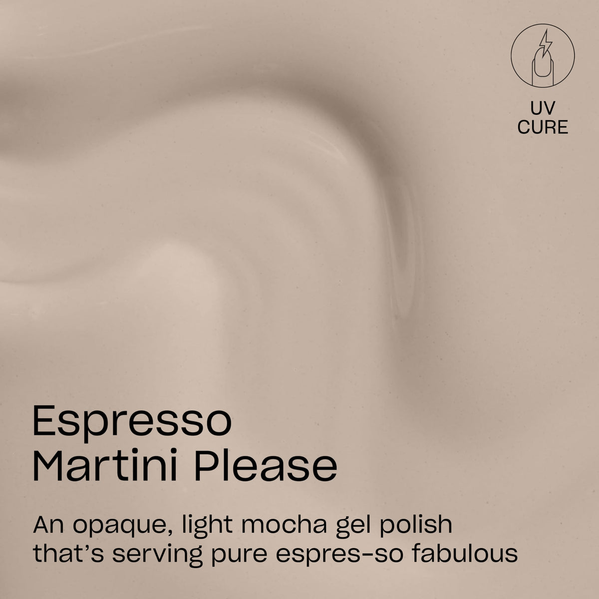 Bouteille de vernis OPI GELement Espresso Martini Please avec étiquette