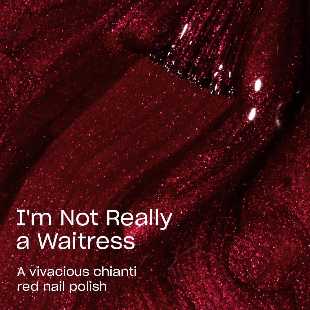 Bouteille de vernis OPI I'm Not Really a Waitress 60g avec étiquette