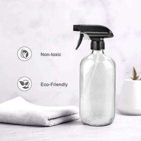 Bouteille en verre spray Worldgsb avec capuchon noir