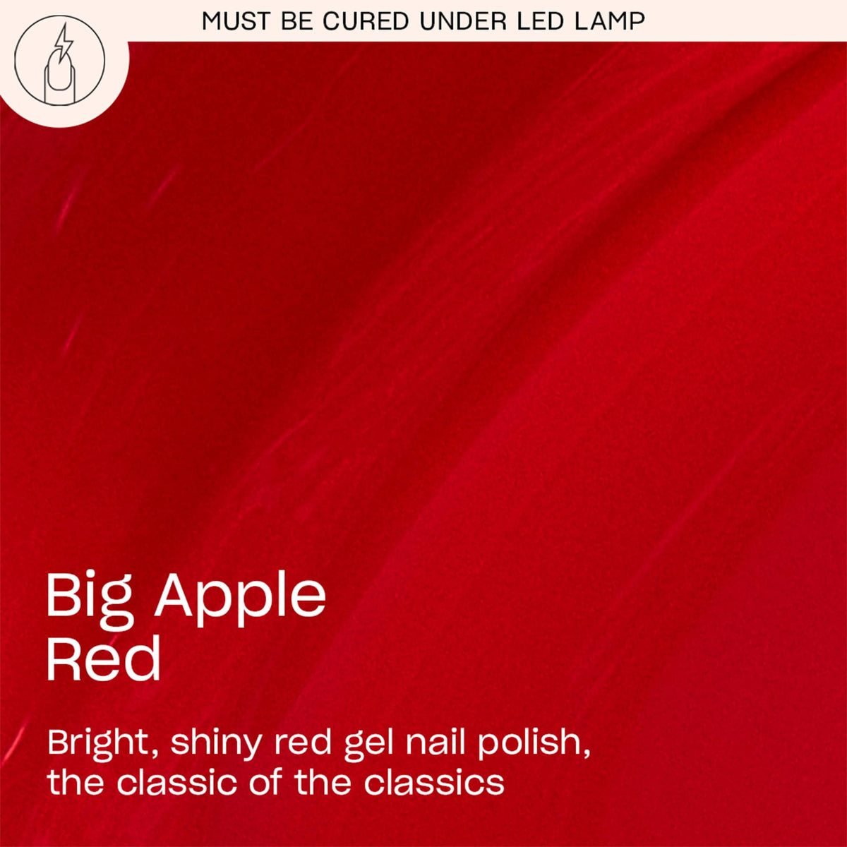 Bouteille OPI GelColor Big Apple Red avec étiquette
