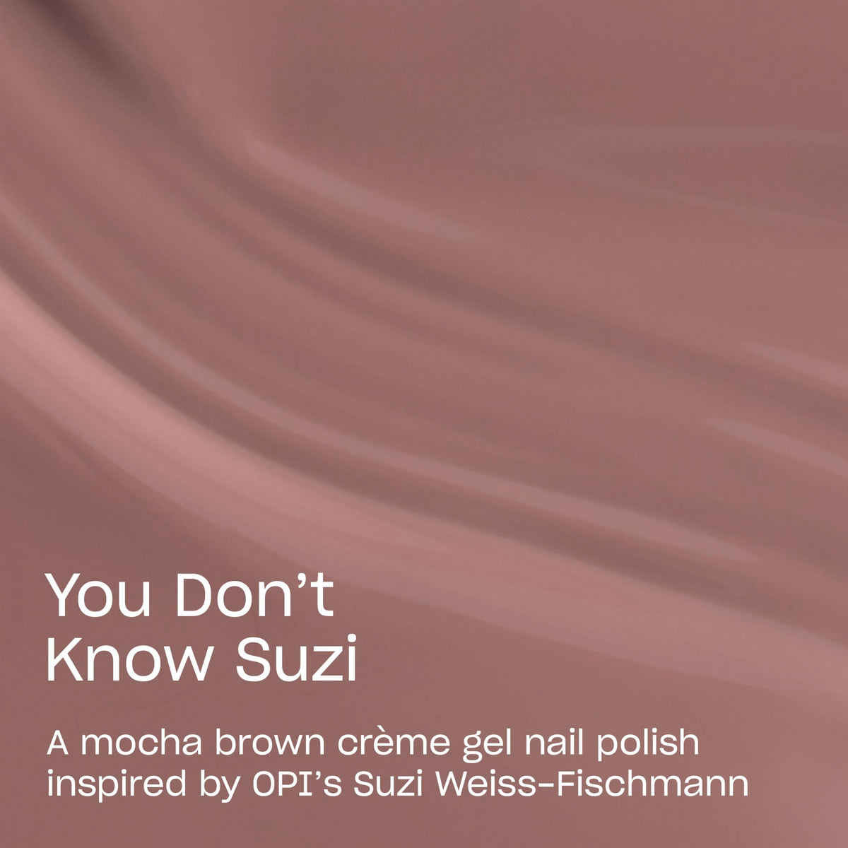 bouteille OPI GelColor You Don’t Know Suzi avec étiquette