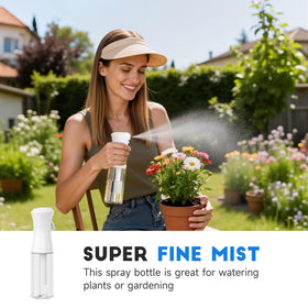 Bouteille spray Plaode avec brume fine en action