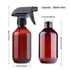 Bouteille spray Teyssor 300ml vue de dos mettant en avant le design transparent