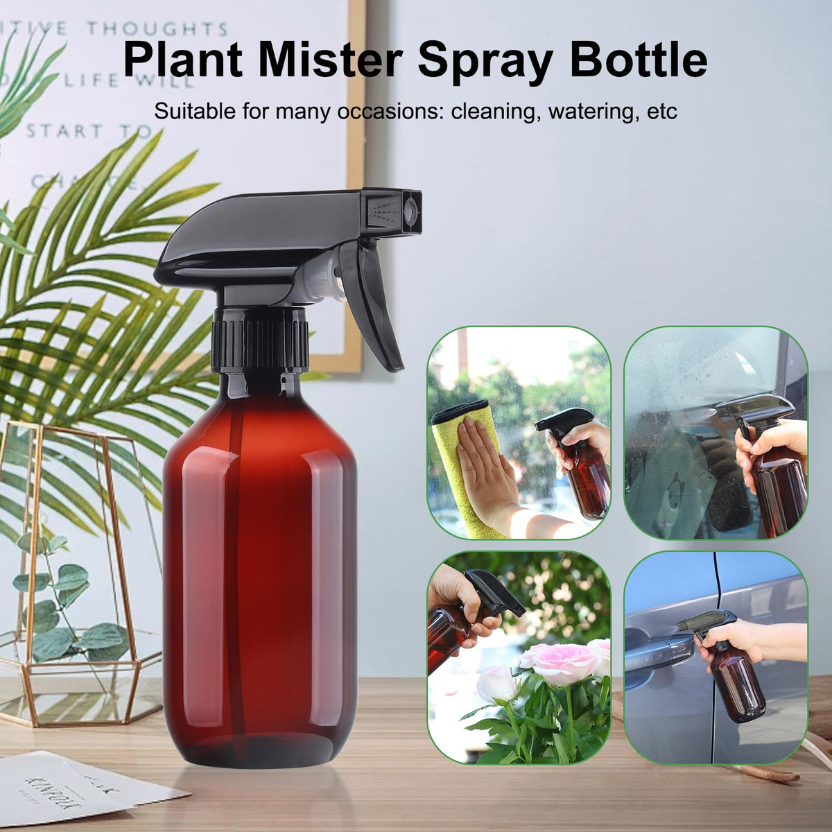 Bouteille spray Teyssor transparente montrant le liquide à l'intérieur