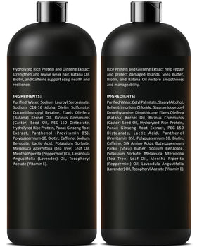 Bouteilles de Shampoo et Après-shampoing Eau de Riz INFINA ESSENTIALS en lifestyle