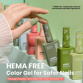 Bouteilles de vernis à ongles beetles avec teintes vertes