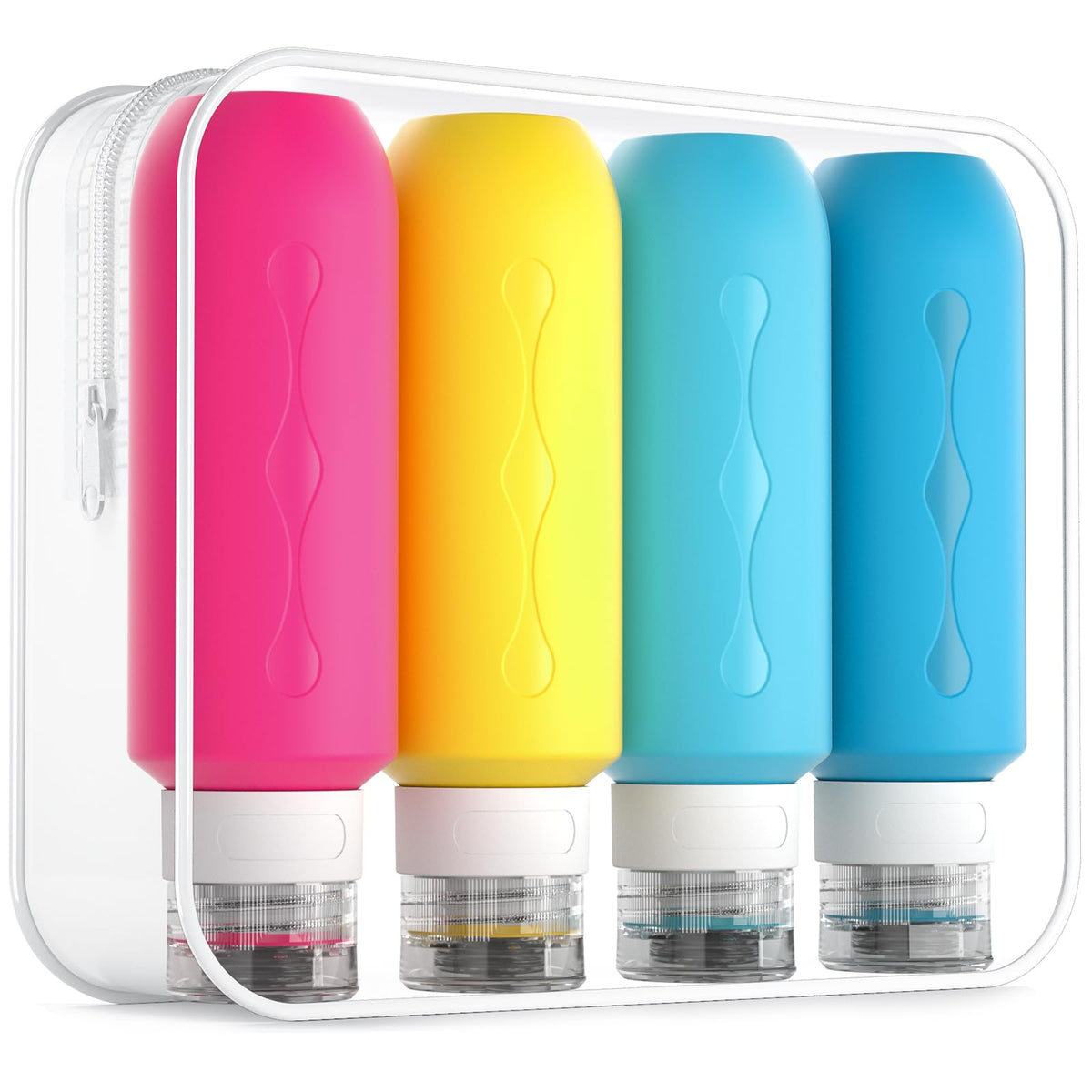 Bouteilles de voyage Gemice 6oz avec sac transparent