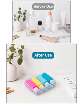 Bouteilles Gemice en silicone prêtes pour le voyage