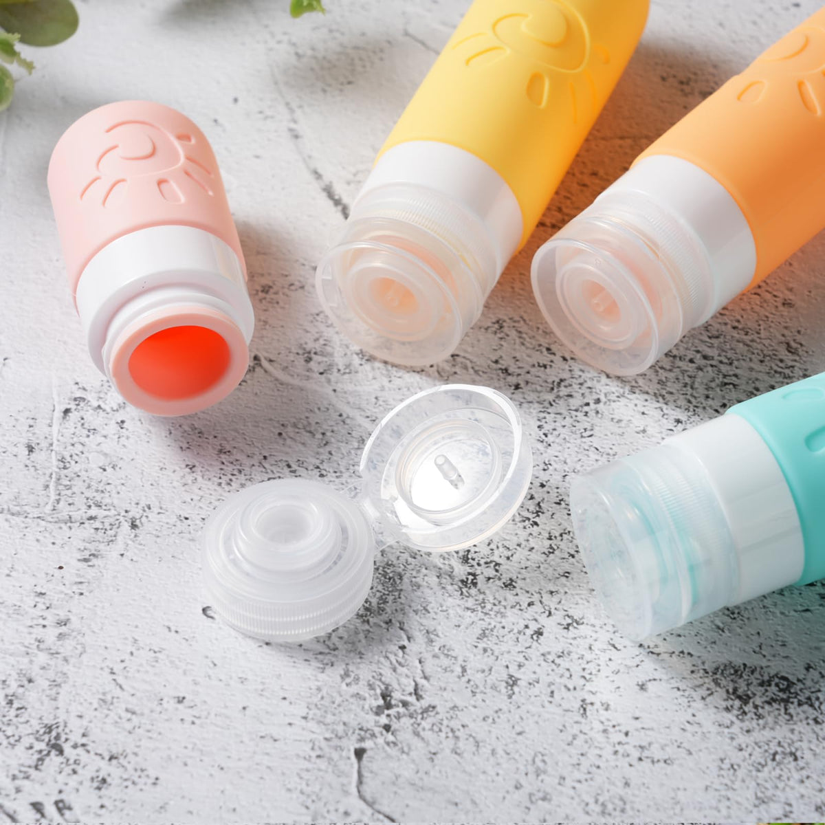 Bouteilles Zafit en silicone avec entonnoir et cuillères