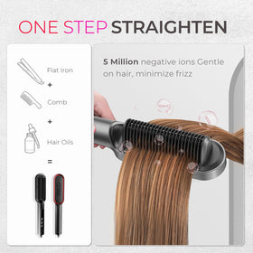 Bouton de la brosse lissante TYMO RING PLUS en gros plan