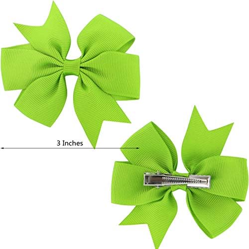 Bows à cheveux Babymatch colorés avec clips alligator, vue arrière