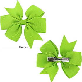 Bows à cheveux Babymatch colorés avec clips alligator, vue arrière