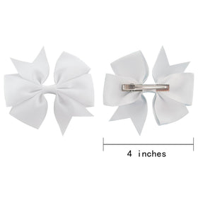 Bows à cheveux colorés pour petites filles, assortis à une tenue
