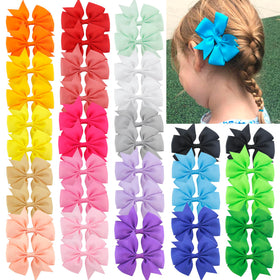 Bows à cheveux Pinwheel Babymatch avec clip alligator, vue de près