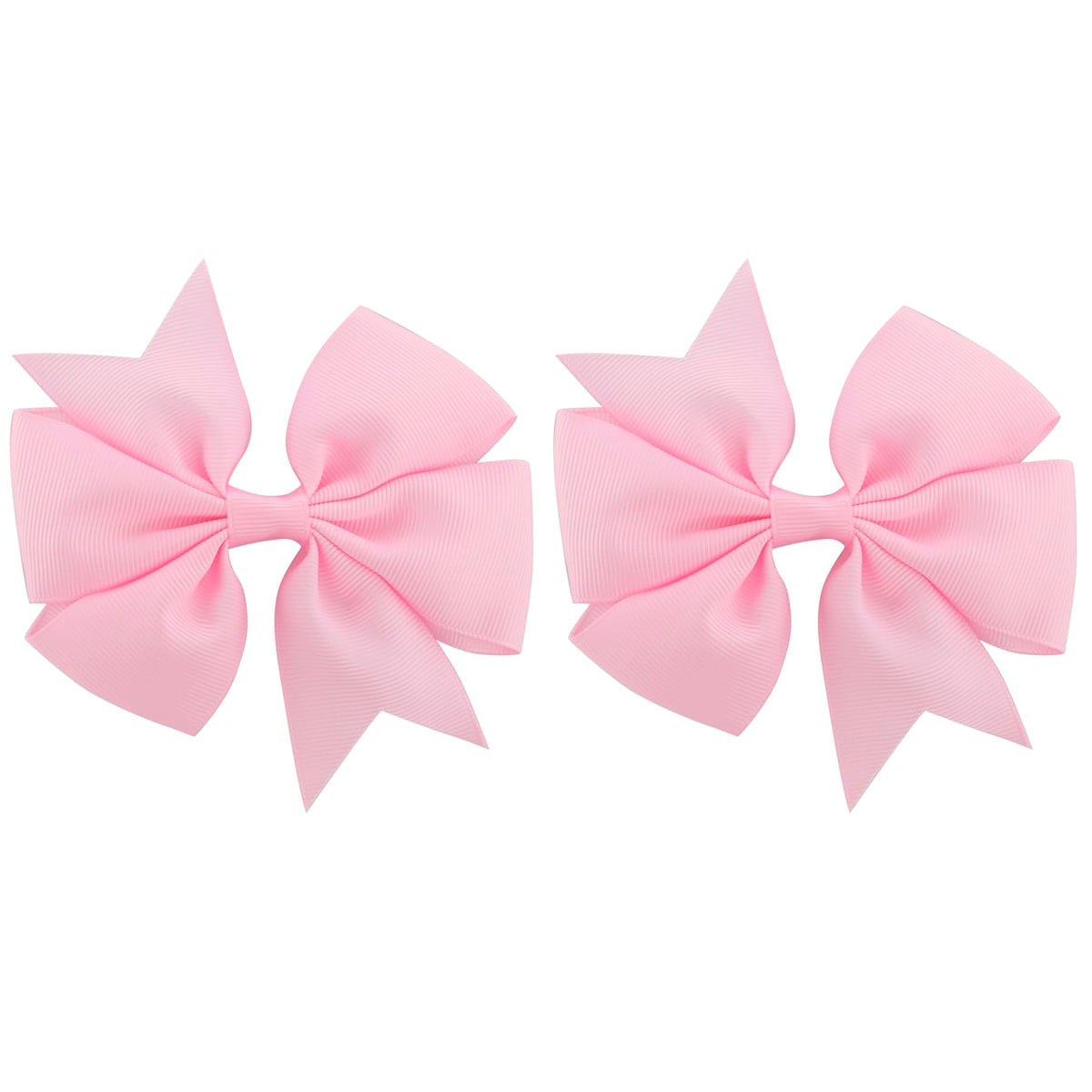Bows à cheveux Pinwheel Babymatch en gros plan, montrant la qualité du ruban
