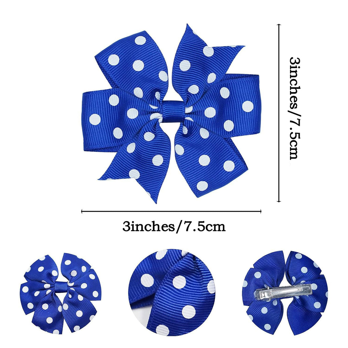Bows colorés pour cheveux dans un emballage attrayant