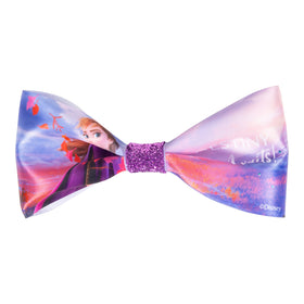 Bows Disney Frozen 2 présentés sur une carte, vue de face