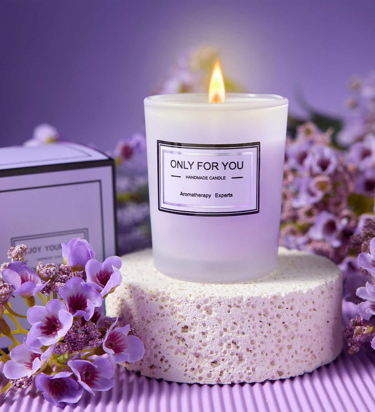 Bracelet en pierres naturelles du coffret Spa Lavande