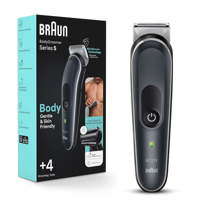 Braun Body Groomer 5360 vue de face avec embout de rasage