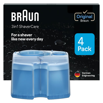 Braun Clean & Renew Cartouches de Nettoyage 4 unités vue de face