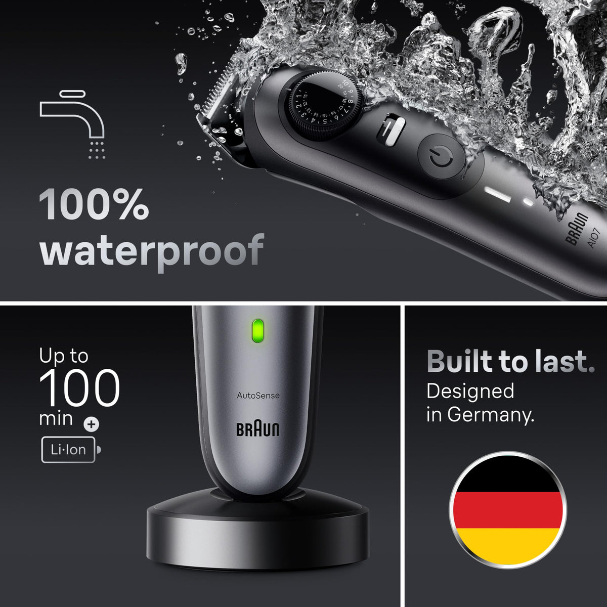 Braun Kit de Style 7410 trimmer détails de la roue de précision