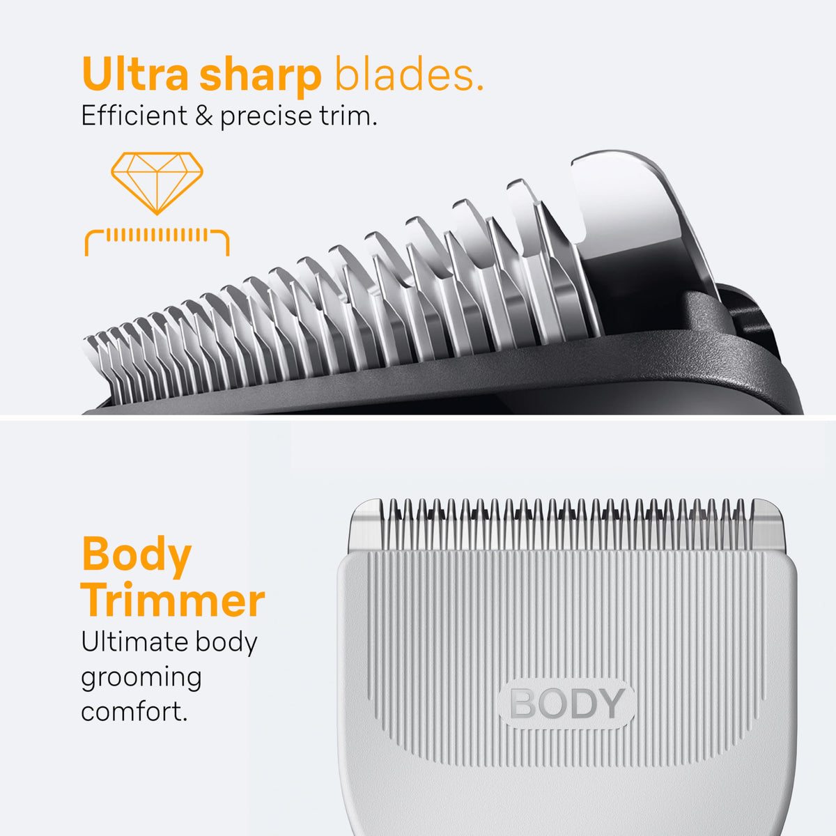 Braun Kit de Style 8-en-1 avec accessoires de tonte sur fond blanc