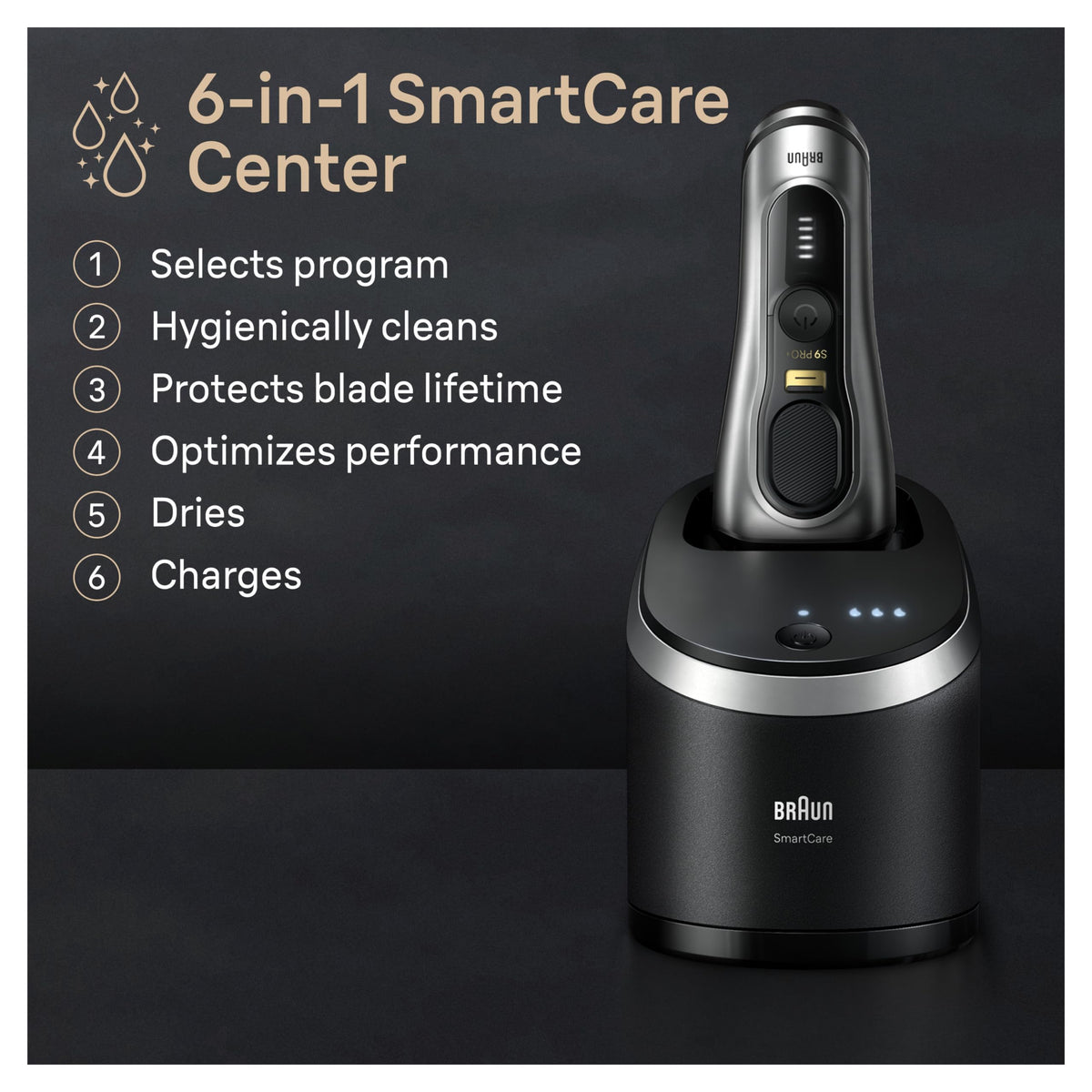 Braun Rasoir Électrique Series 9 PRO avec cartouche de nettoyage