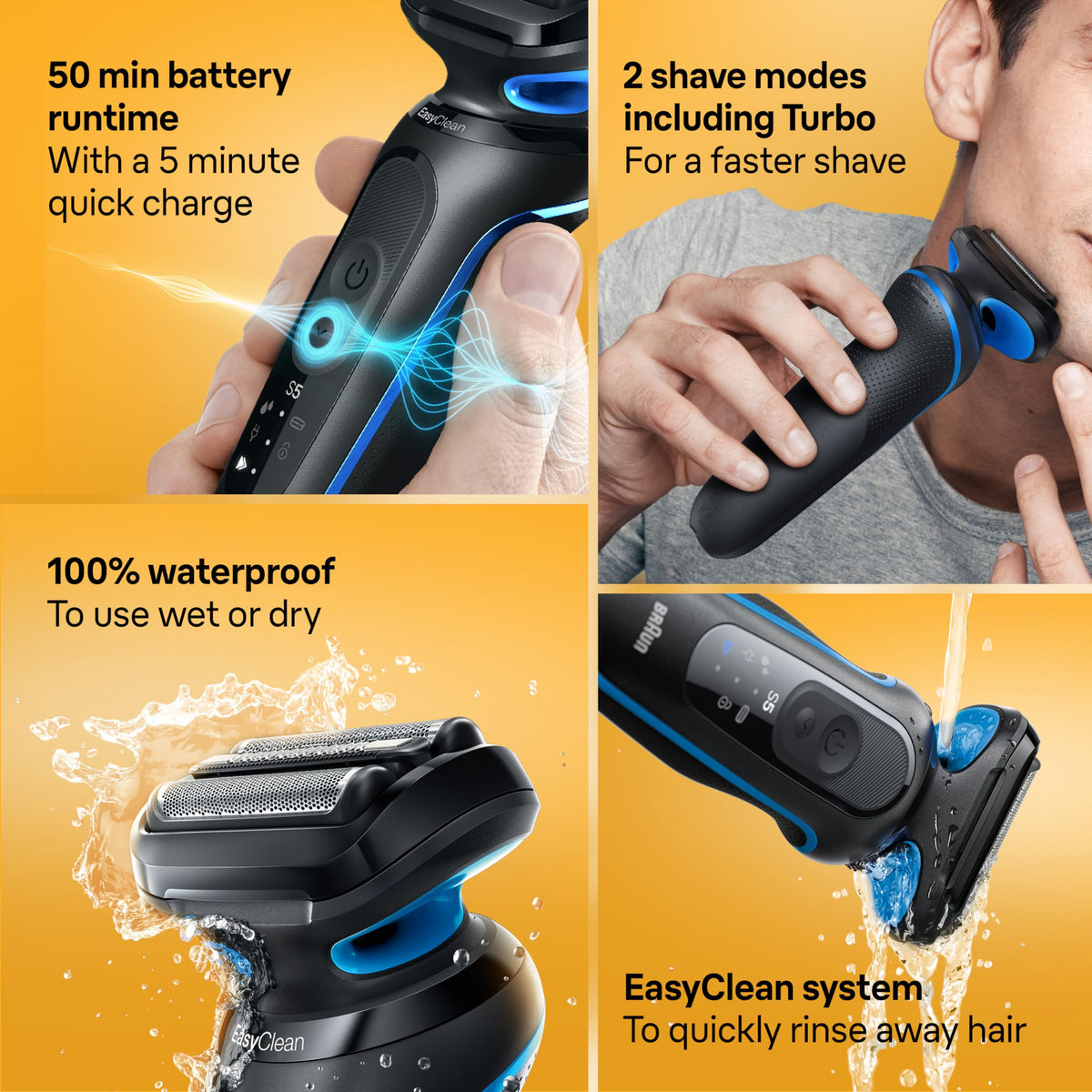 Braun Série 5 5120s rasoir électrique avec accessoires inclus