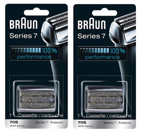 Braun Série 7 70S cassette de remplacement installation sur rasoir